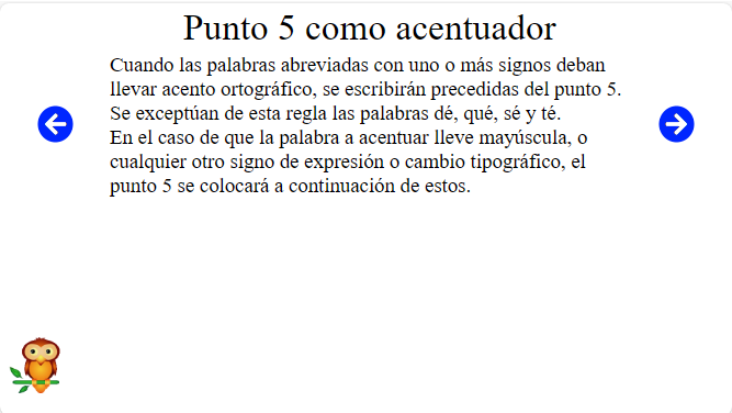 uso del punto 5