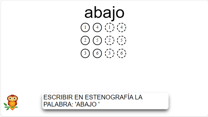 practicas de palabras abreviadas con dos o más signos