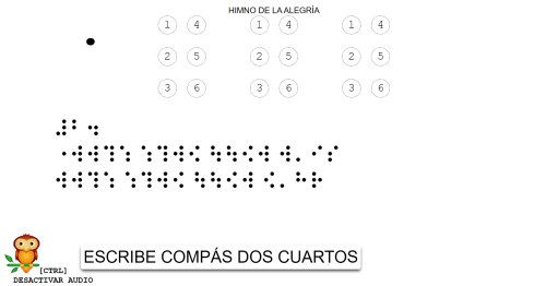 práctica de musicografía