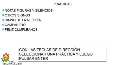 práctica de musicografía
