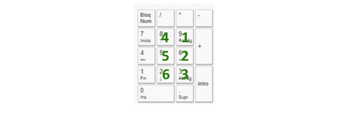 Pizarra braille virtual