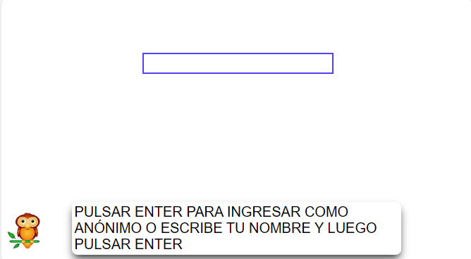 pantalla ingreso a dactilografía