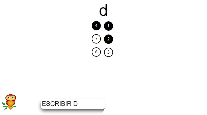 practica de letras pizarra braille
